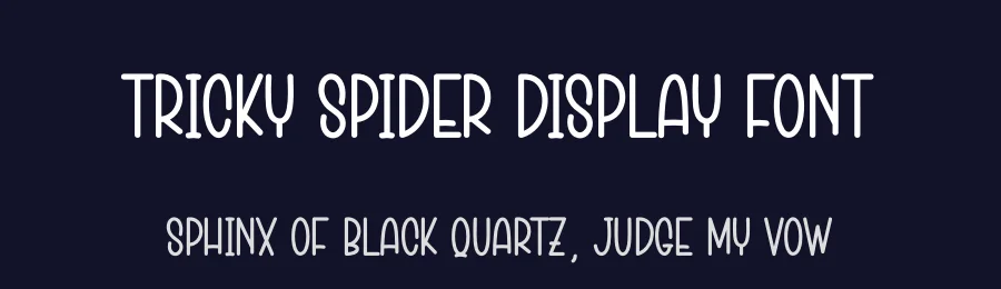 Tricky Spider Display Font by creativeletter — Display Font — thumbnail 2
