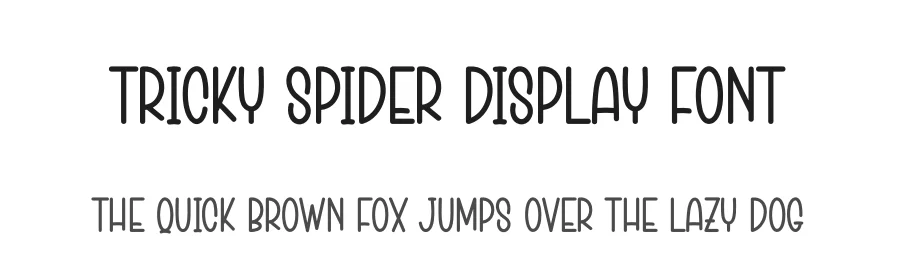 Tricky Spider Display Font by creativeletter — Display Font