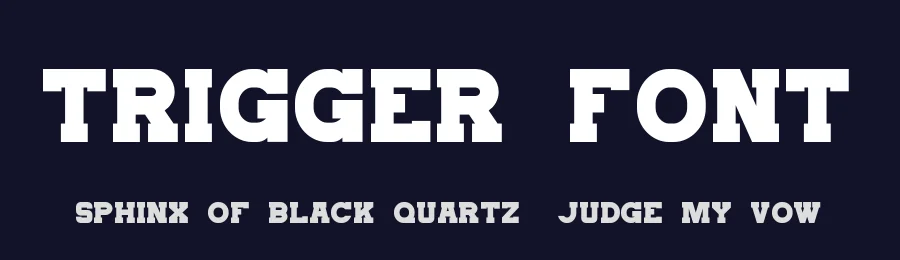 Trigger Font by Sohel Studio — Slab Serif Font — thumbnail 2