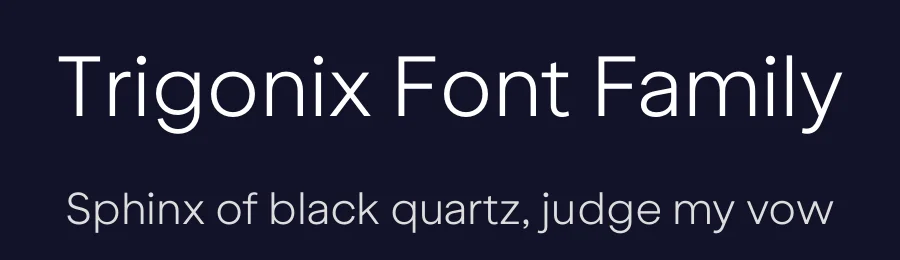 Trigonix Font Family by Gumpita Rahayu — Sans Serif Font — thumbnail 2