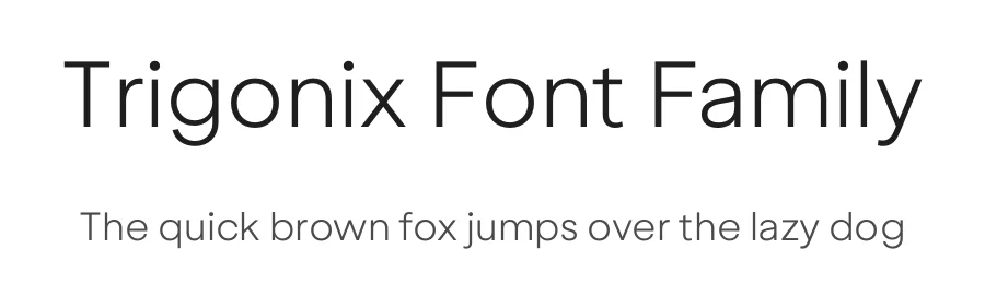 Trigonix Font Family by Gumpita Rahayu β Sans Serif Font