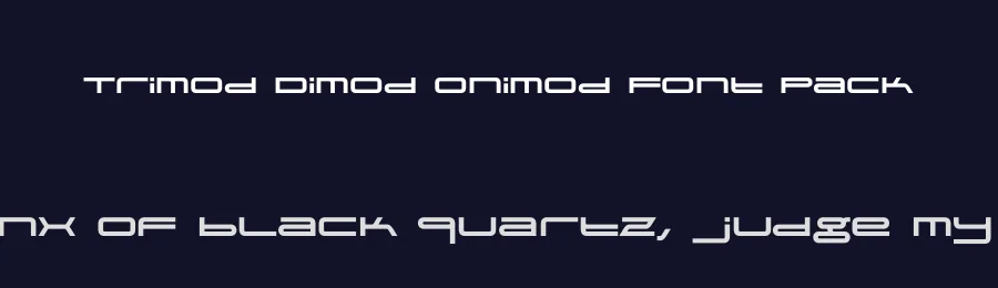 Trimod Dimod Onimod Font Pack by Marcin Gajos — Sans Serif Font — thumbnail 2