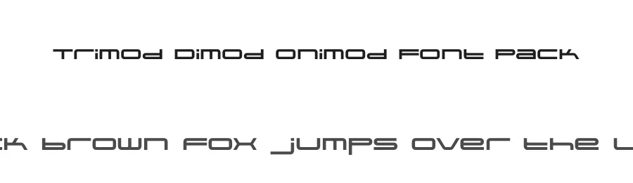 Trimod Dimod Onimod Font Pack by Marcin Gajos — Sans Serif Font