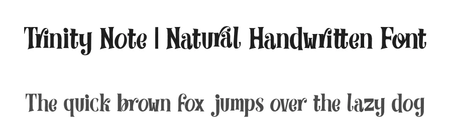 Trinity Note | Natural Handwritten Font by Gracetypestudio — Script Handwritten Font