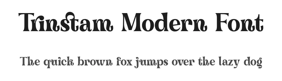 Trinstam Modern Font by zarmatype — Decorative Font