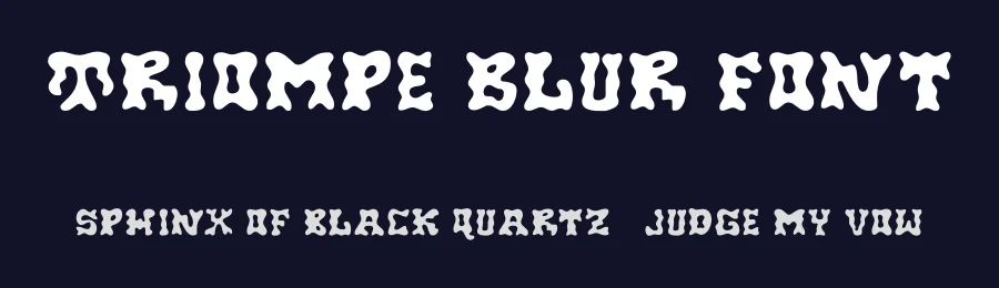 Triompe Blur Font by craftsupplyco — Display Font — thumbnail 2