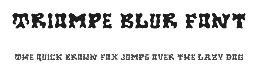 Triompe Blur Font by craftsupplyco — Display Font