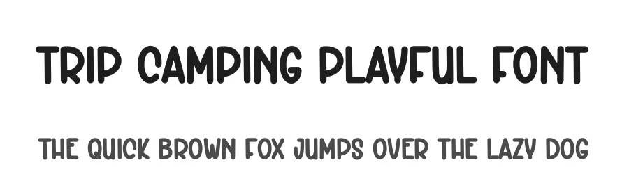 Trip Camping Playful Font by andikastudio — Display Font