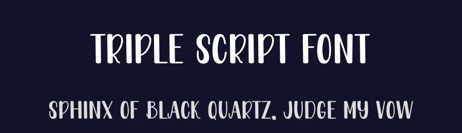 Triple Script Font by freshtypeink — Display Font — thumbnail 2