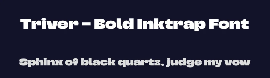 Triver – Bold Inktrap Font by limitype — Display Font — thumbnail 2