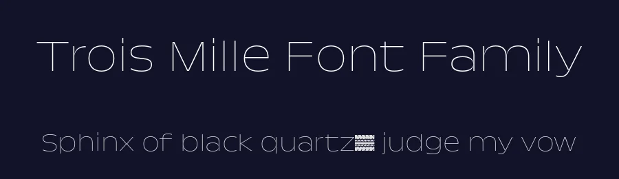 Trois Mille Font Family by sharptype — Sans Serif Font — thumbnail 2