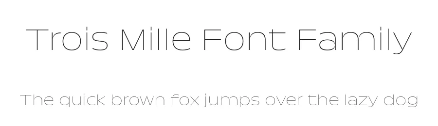 Trois Mille Font Family by sharptype — Sans Serif Font