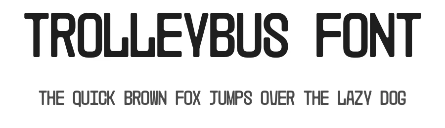 Trolleybus Font by Bolditalic Studio — Sans Serif Font
