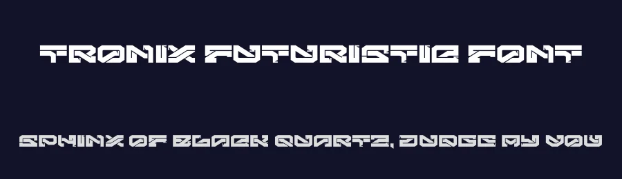 Tronix Futuristic Font by PutraCetol Studio — Display Font — thumbnail 2