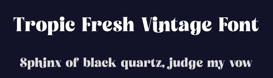 Tropic Fresh Vintage Font by timelesstype.co — Display Font — thumbnail 2