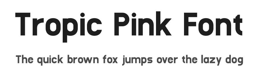 Tropic Pink Font by Amorfa Type — Display Font