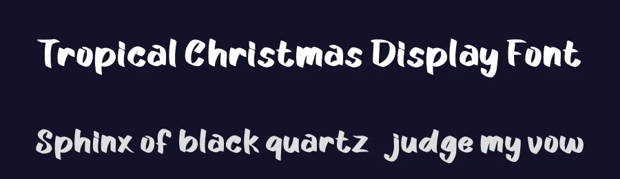 Tropical Christmas Display Font by Yoga Letter — Display Font — thumbnail 2