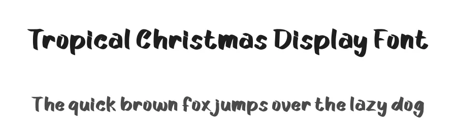 Tropical Christmas Display Font by Yoga Letter โ Display Font
