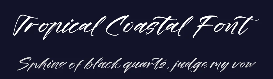 Tropical Coastal Font by stylishtype.co — Script Handwritten Font — thumbnail 2