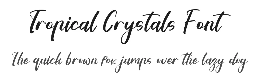 Tropical Crystals Font by stylishtype.co — Script Handwritten Font