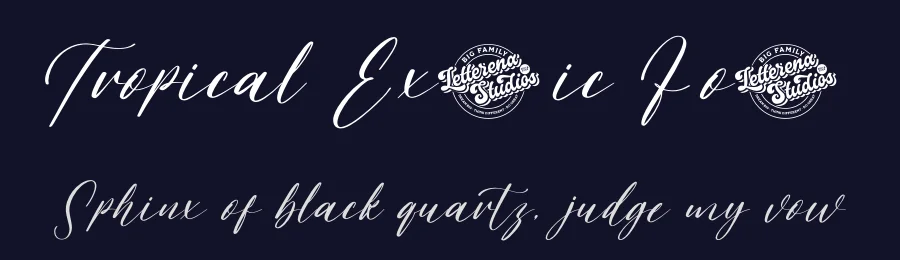 Tropical Exotic Font by letterenastudios — Script Handwritten Font — thumbnail 2