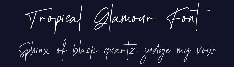 Tropical Glamour Font by wibisono2001 — Decorative Font — thumbnail 2