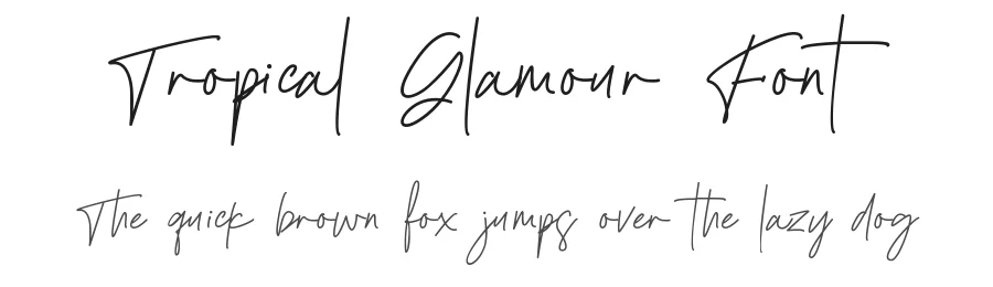 Tropical Glamour Font by wibisono2001 — Decorative Font
