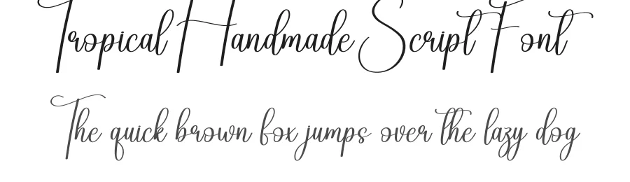 Tropical Handmade Script Font by andikastudio — Script Handwritten Font