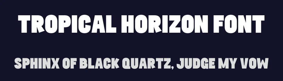 Tropical Horizon Font by MasyafiStudio — Display Font — thumbnail 2