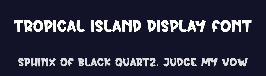 Tropical Island Display Font by creativeletter — Display Font — thumbnail 2