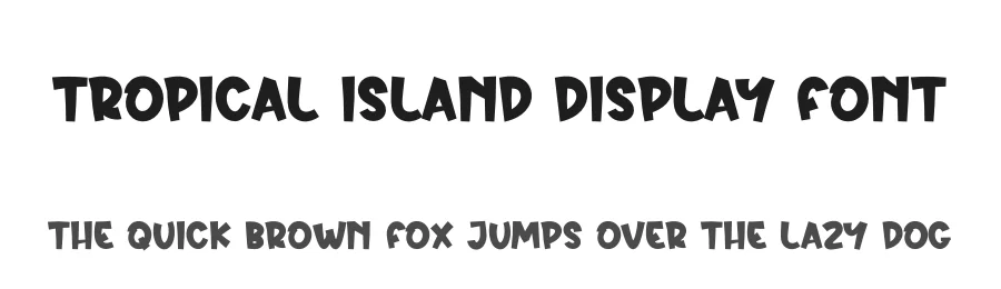 Tropical Island Display Font by creativeletter — Display Font