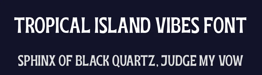 Tropical Island Vibes Font by AM Designs — Display Font — thumbnail 2