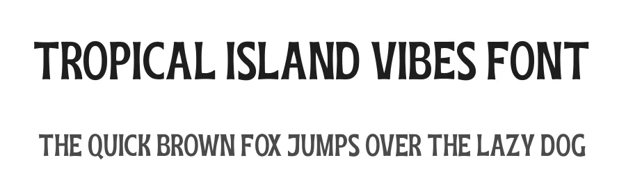 Tropical Island Vibes Font by AM Designs — Display Font