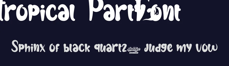 Tropical Party Font by noahtype — Decorative Font — thumbnail 2