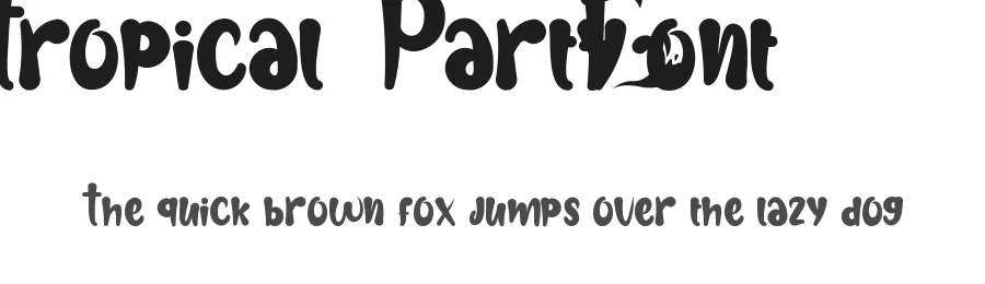 Tropical Party Font by noahtype — Decorative Font