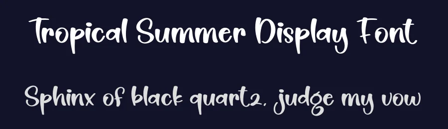 Tropical Summer Display Font by creativeletter — Script Handwritten Font — thumbnail 2