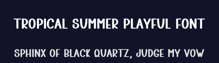 Tropical Summer Playful Font by freshtypeink — Display Font — thumbnail 2