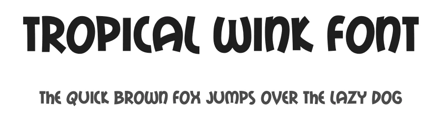 Tropical Wink Font by HipFonts β Display Font