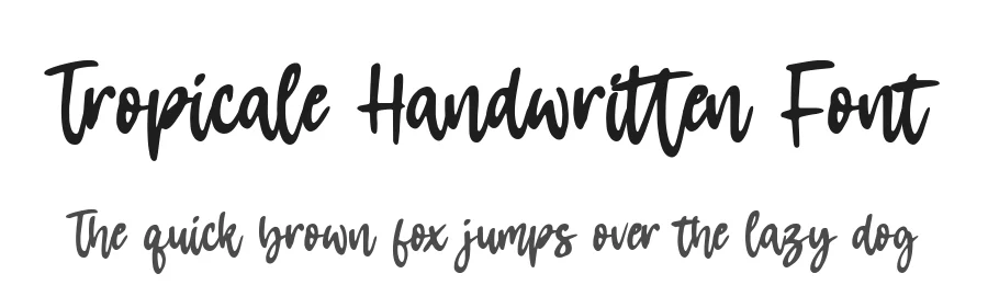 Tropicale Handwritten Font by balpirick — Script Handwritten Font