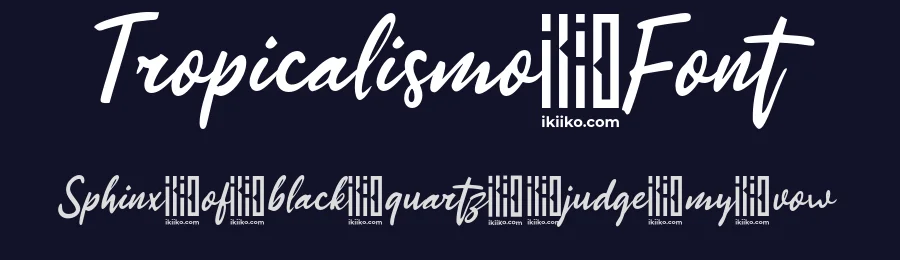 Tropicalismo Font by ikiiko type — Script Handwritten Font — thumbnail 2