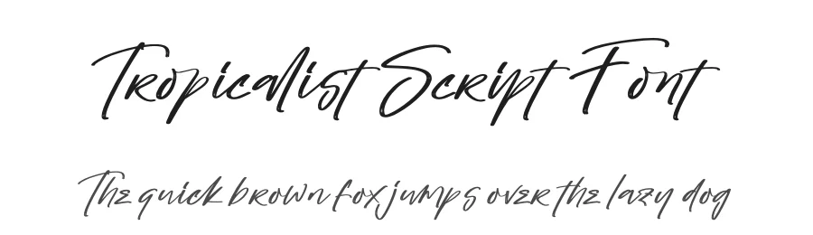 Tropicalist Script Font by Operatype.Co — Script Handwritten Font