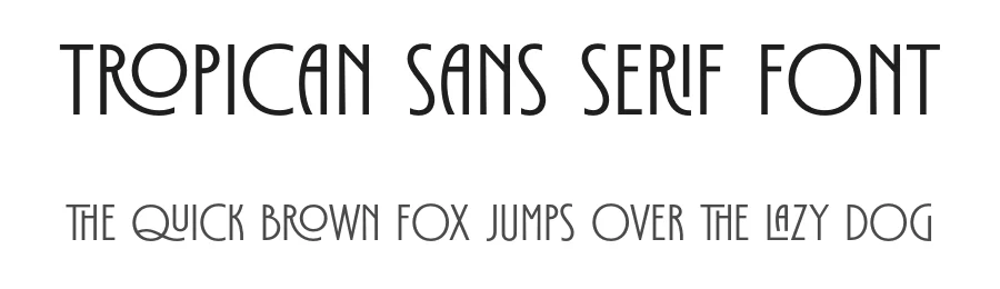 Tropican Sans Serif Font by Letteralle — Sans Serif Font