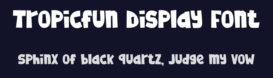 Tropicfun Display Font by Tokokoo — Display Font — thumbnail 2