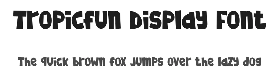 Tropicfun Display Font by Tokokoo — Display Font