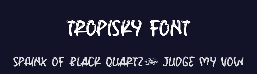 Tropisky Font by VinType — Display Font — thumbnail 2
