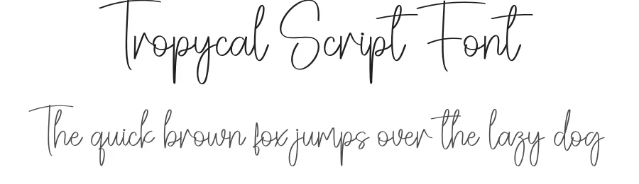 Tropycal Script Font by creativeletter — Script Handwritten Font