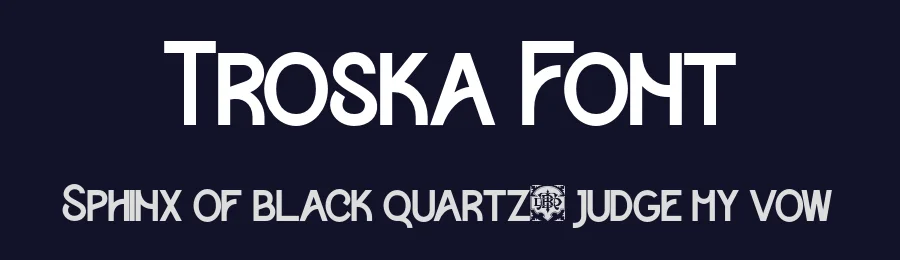 Troska Font by burntilldead — Display Font — thumbnail 2