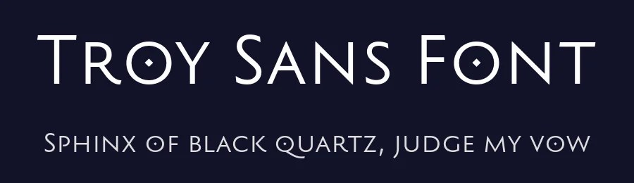 Troy Sans Font by Indian Type Foundry — Sans Serif Font — thumbnail 2