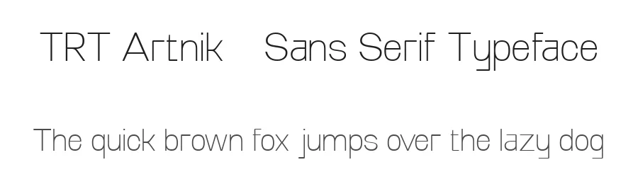 TRT Artnik – Sans Serif Typeface by truetype — Display Font