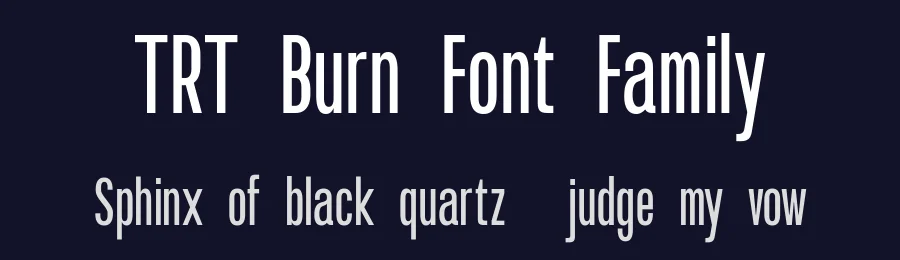 TRT Burn Font Family by truetype — Display Font — thumbnail 2
